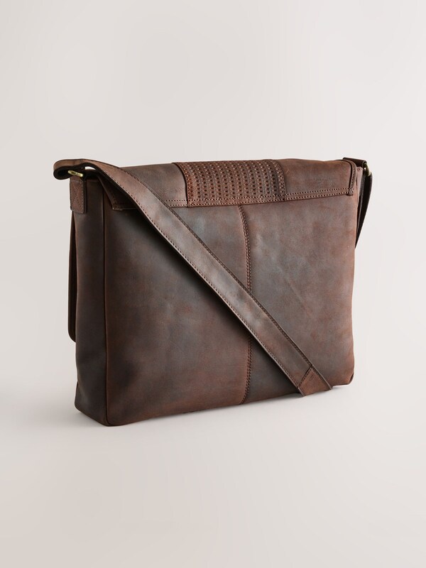 Seraphine Brown 100% Leather Messenger Bag