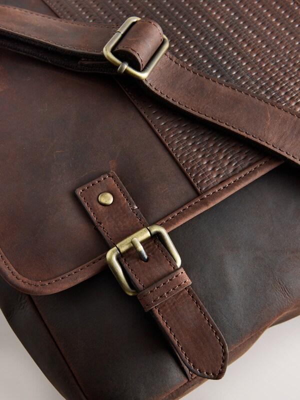 Seraphine Brown 100% Leather Messenger Bag