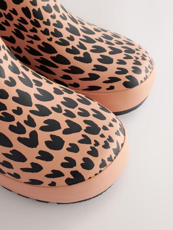 Seraphine Brown Animal Print Cuff Wellies