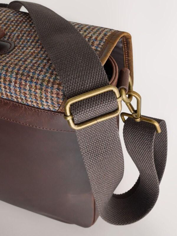 Seraphine Brown Harris Tweed Messenger