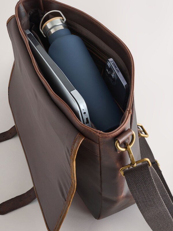Seraphine Brown Harris Tweed Messenger