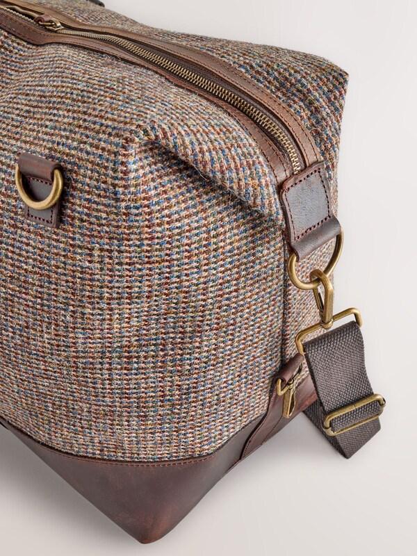 Seraphine Brown Harris Tweed Weekend Holdall Bag