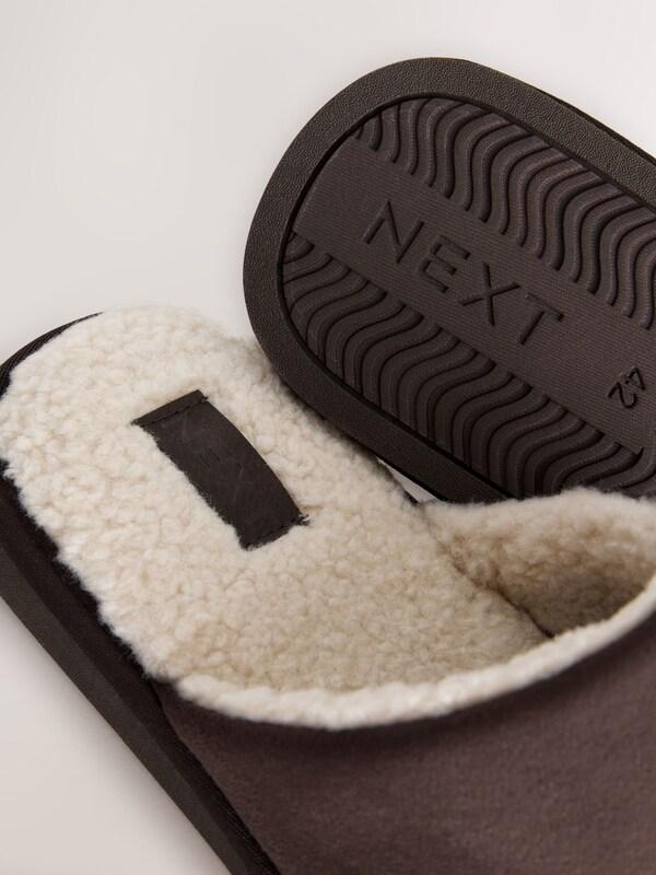 Seraphine Brown Microsuede Mule Slippers