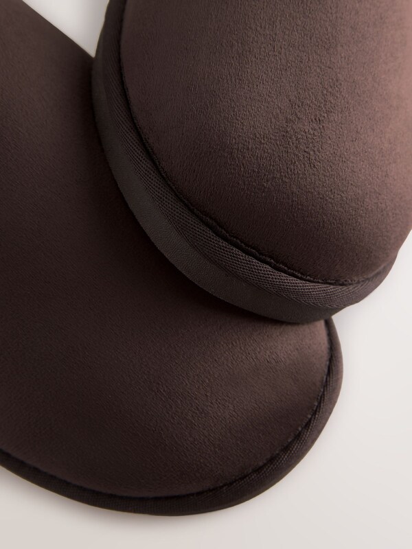 Seraphine Brown Microsuede Mule Slippers