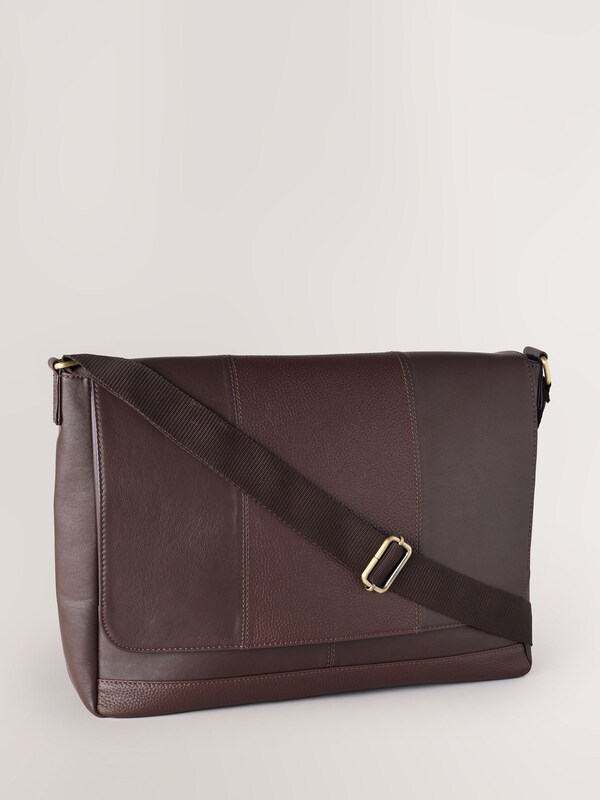 Seraphine Brown Signature Leather Messenger Bag