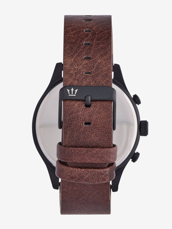 Seraphine Brown Strap Chunky Watch