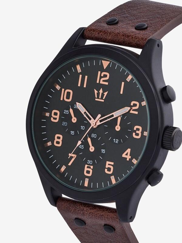 Seraphine Brown Strap Chunky Watch