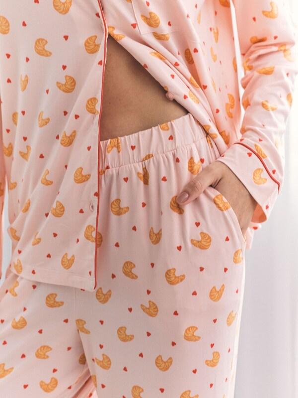 Seraphine Chelsea Peers Pink Long Pyjamas Set