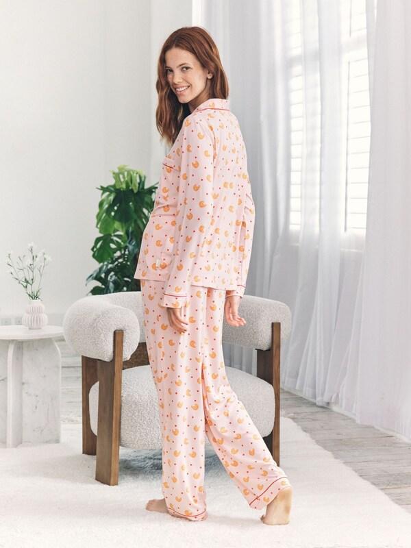 Seraphine Chelsea Peers Pink Long Pyjamas Set