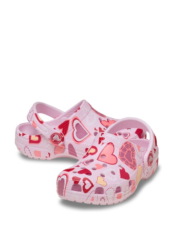 Seraphine Crocs Pink Classic VDay Hearts Clogs