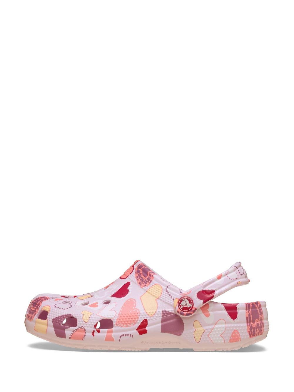 seraphine Crocs Pink Classic VDay Hearts Clogs