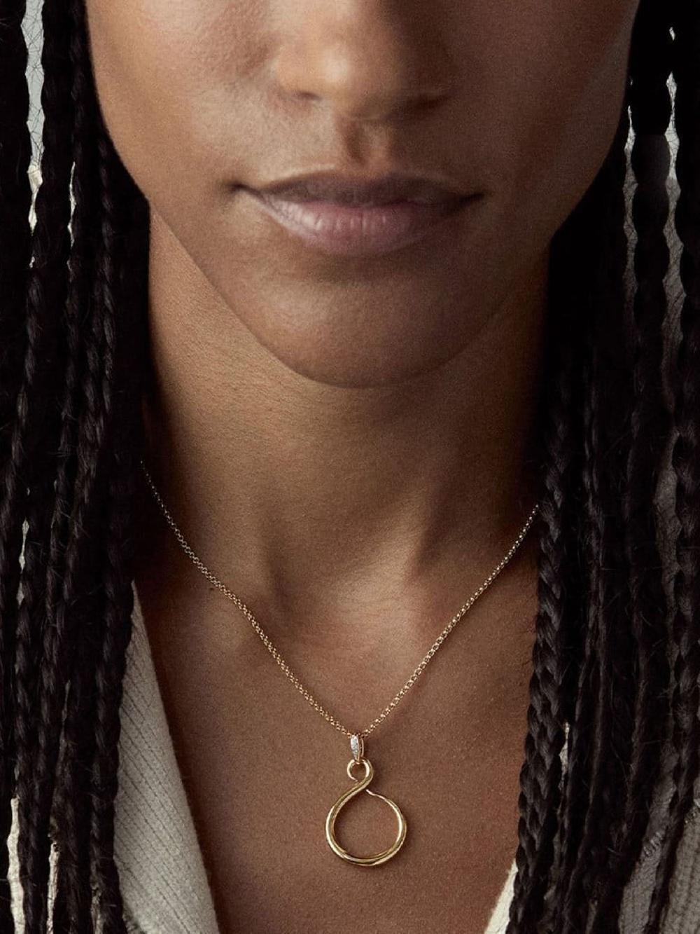 seraphine Dinny Hall Gold Toro Lasso Pendant