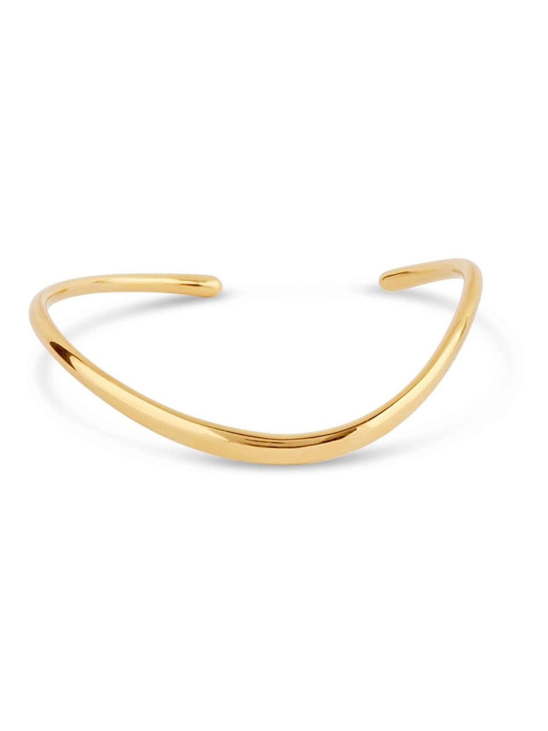 seraphine Dinny Hall Gold Wave Cuff Bracelet
