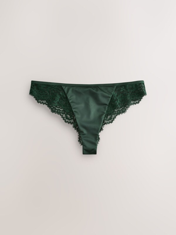 Seraphine Emerald Green Lace Bow Back Knickers