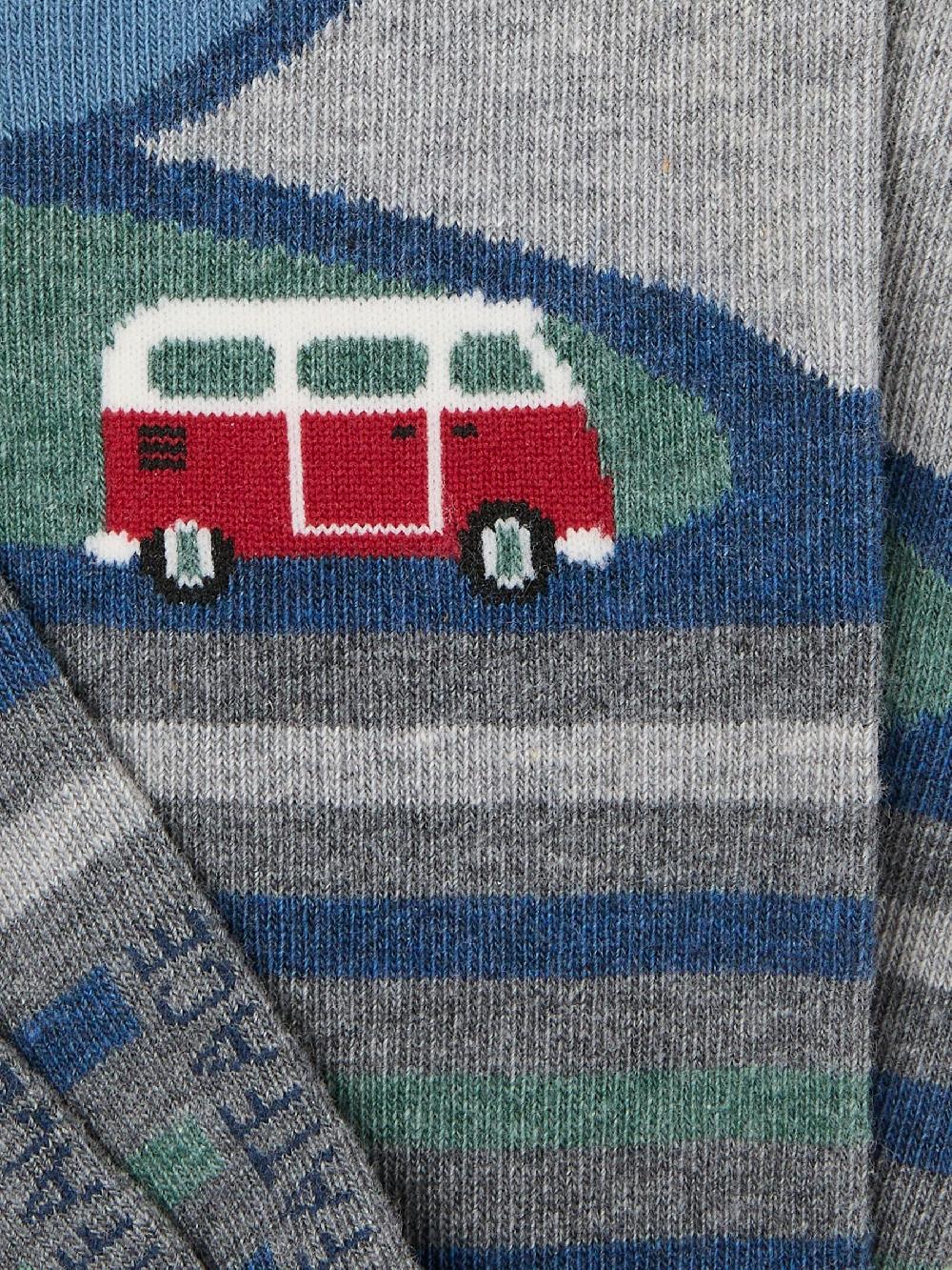 seraphine FatFace Grey Campervan Socks