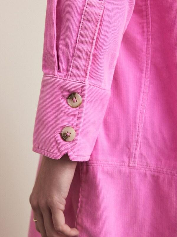 Seraphine Fluro Pink Cord Overhead Mini Dress