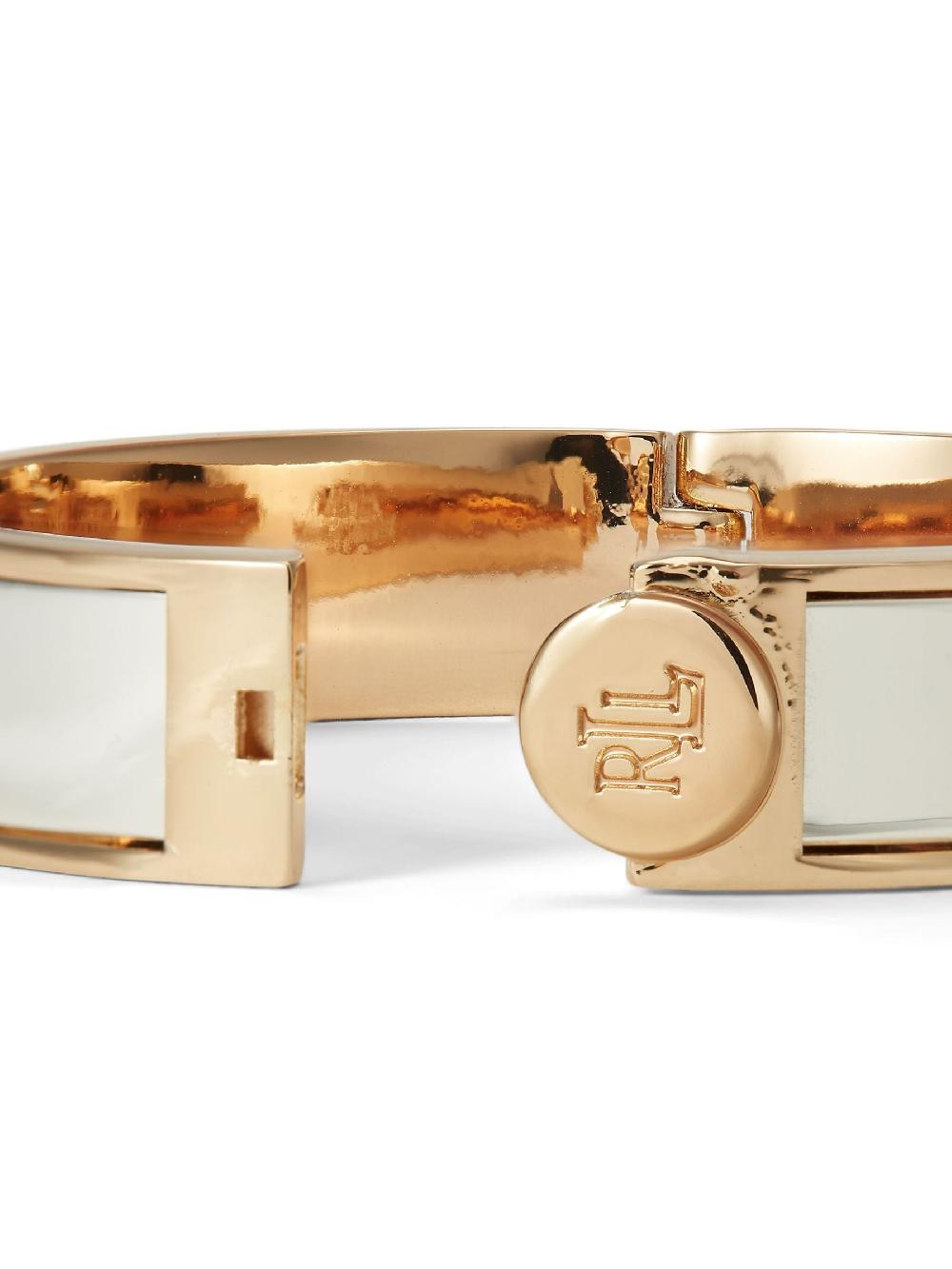 seraphine Gold Gold Tone Crest Bangle