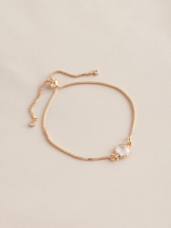 Seraphine Gold Tone Birthstone Pully Bracelet