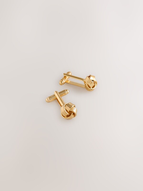Seraphine Gold Tone Knot Cufflinks