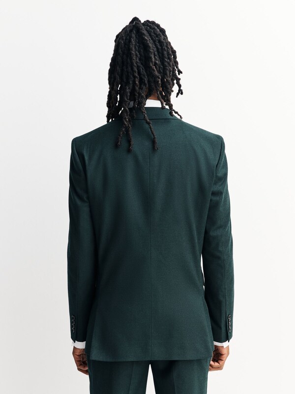 Seraphine Green Slim Fit Flannel Suit Jacket