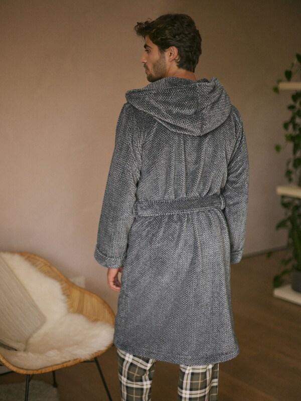 Seraphine Grey Supersoft Hooded Dressing Gown