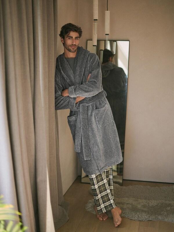 Seraphine Grey Supersoft Hooded Dressing Gown