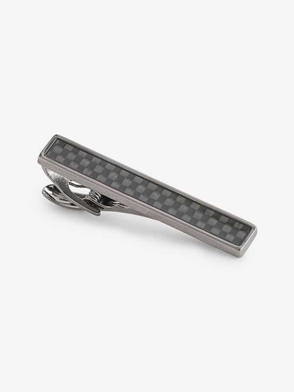 Seraphine Gunmetal Cufflinks And Tie Clip Set