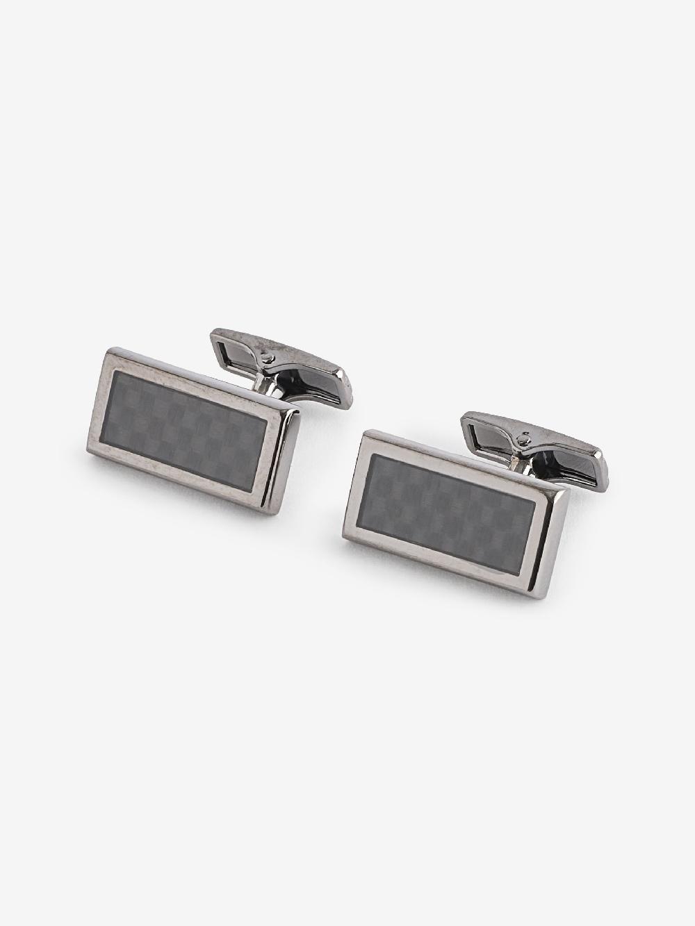 seraphine Gunmetal Cufflinks And Tie Clip Set