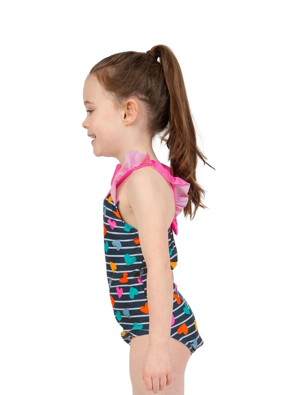 Seraphine Harry Bear Blue Heart Swimsuit