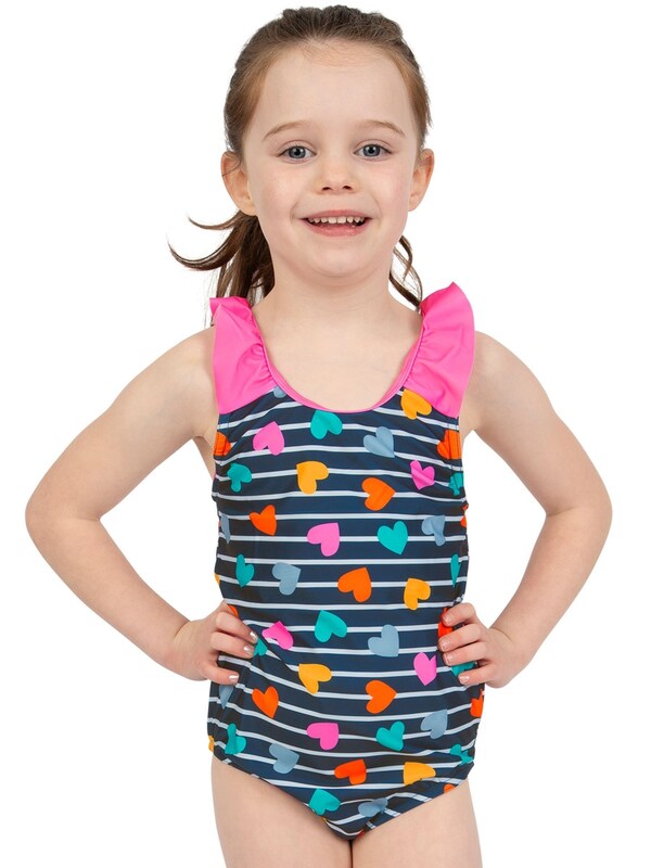 Seraphine Harry Bear Blue Heart Swimsuit