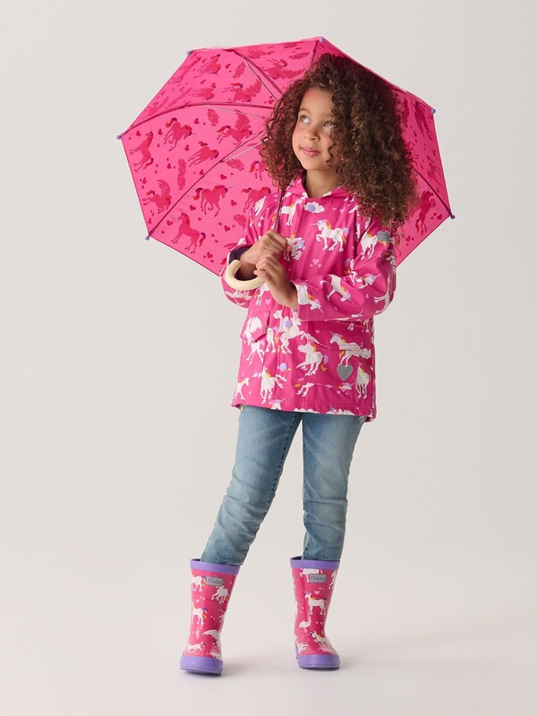 Seraphine Hatley Pink Shark Frenzy Rain Wellies