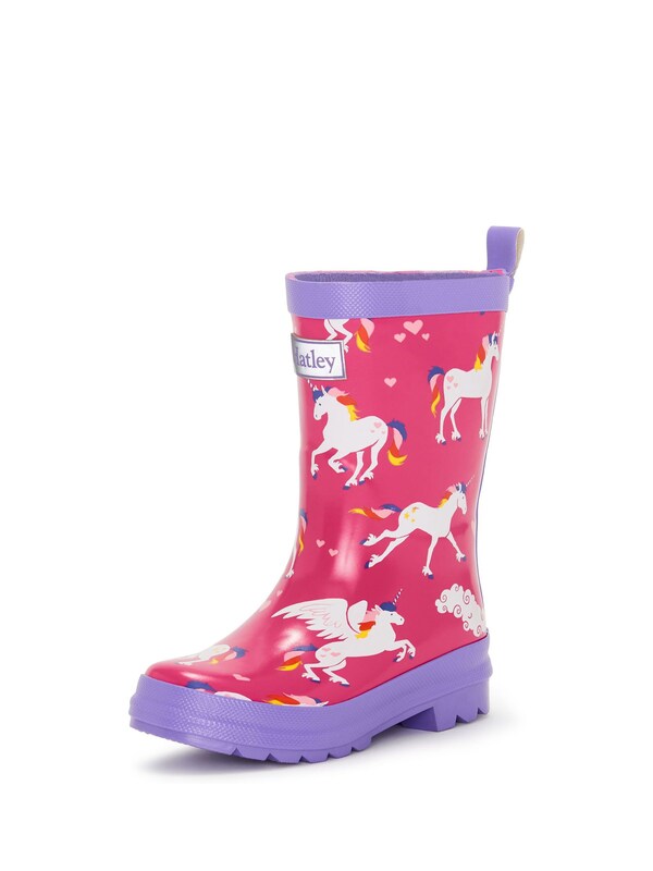 Seraphine Hatley Pink Shark Frenzy Rain Wellies