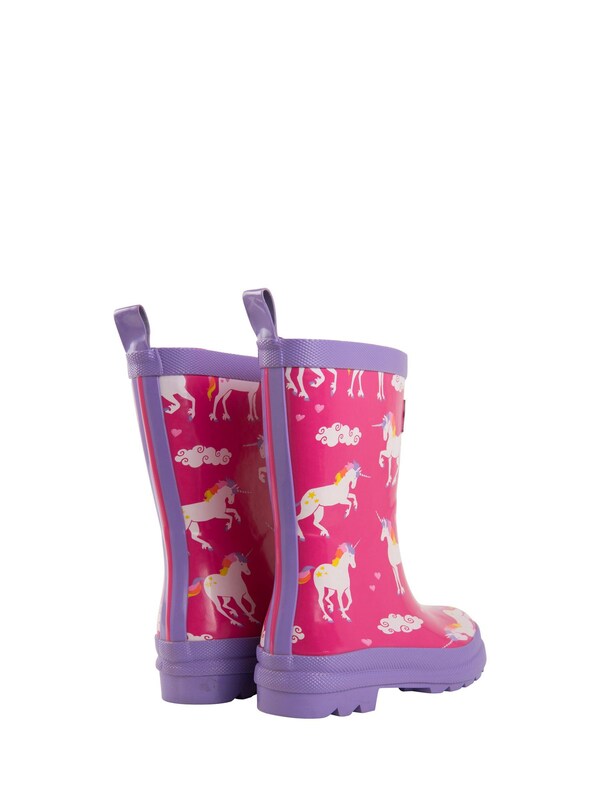 Seraphine Hatley Pink Shark Frenzy Rain Wellies