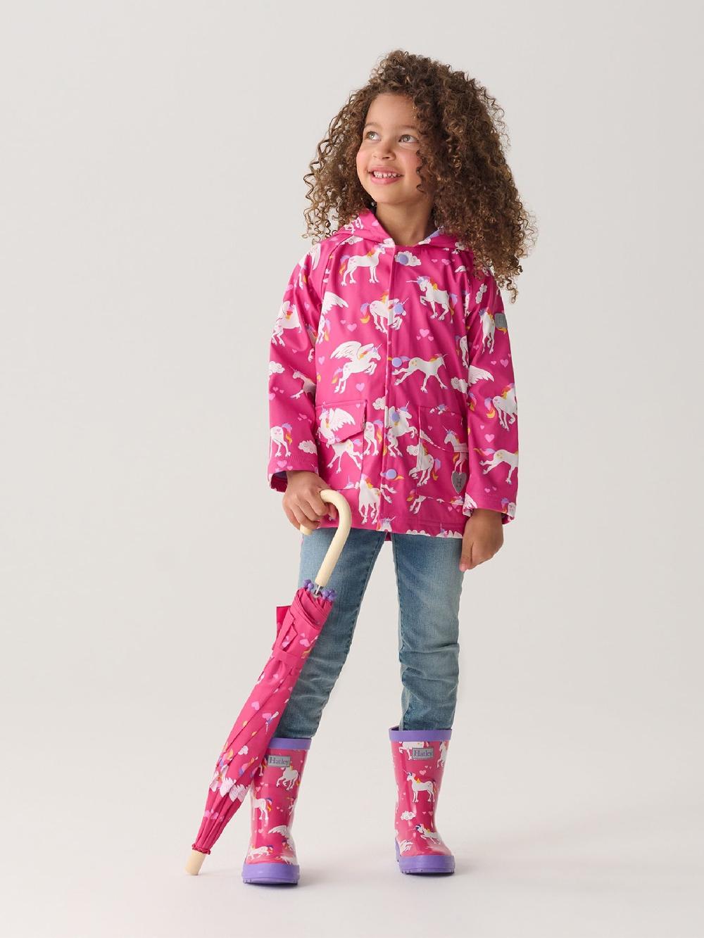 seraphine Hatley Pink Shark Frenzy Rain Wellies