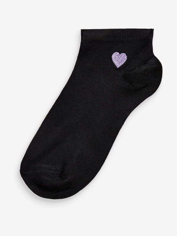 Seraphine Heart Motif Trainer Socks 5 Pack
