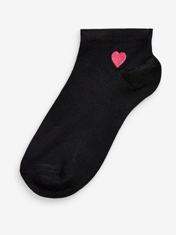 Seraphine Heart Motif Trainer Socks 5 Pack