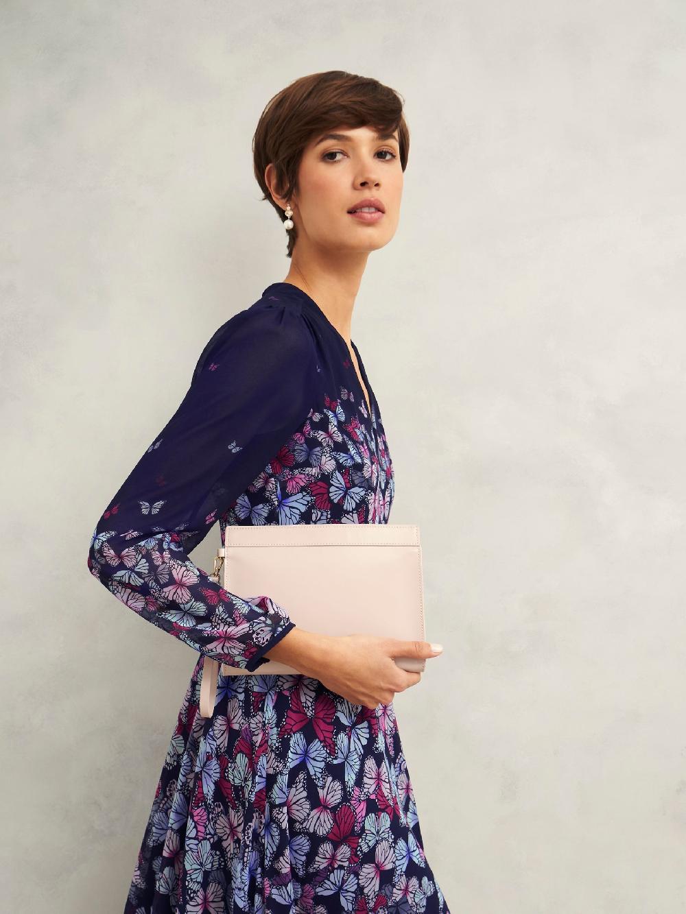 seraphine Hobbs Pink Catherine Wristlet Bag