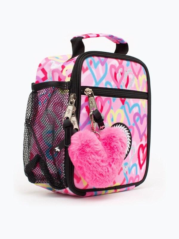 Seraphine Hype. Pink Graffiti Hearts Lunch Box