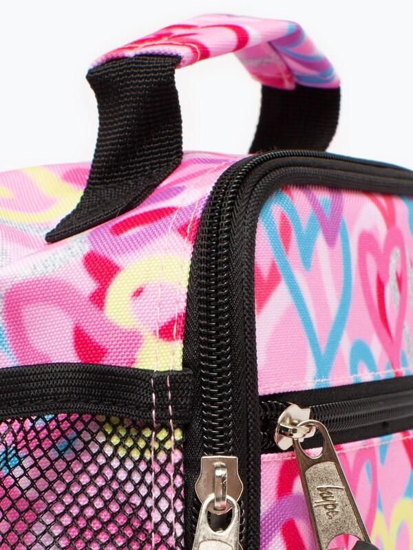 Seraphine Hype. Pink Graffiti Hearts Lunch Box