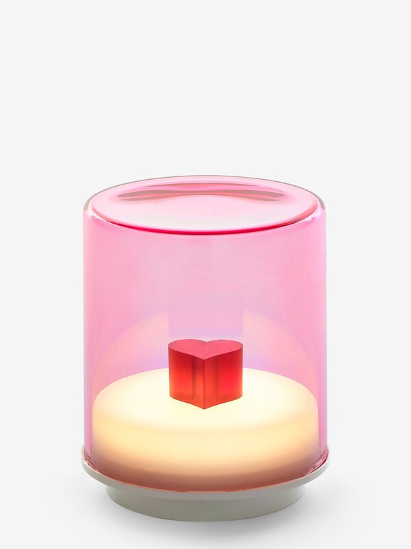 Seraphine Indigo Owl Pink Gem Wireless Table Lamp