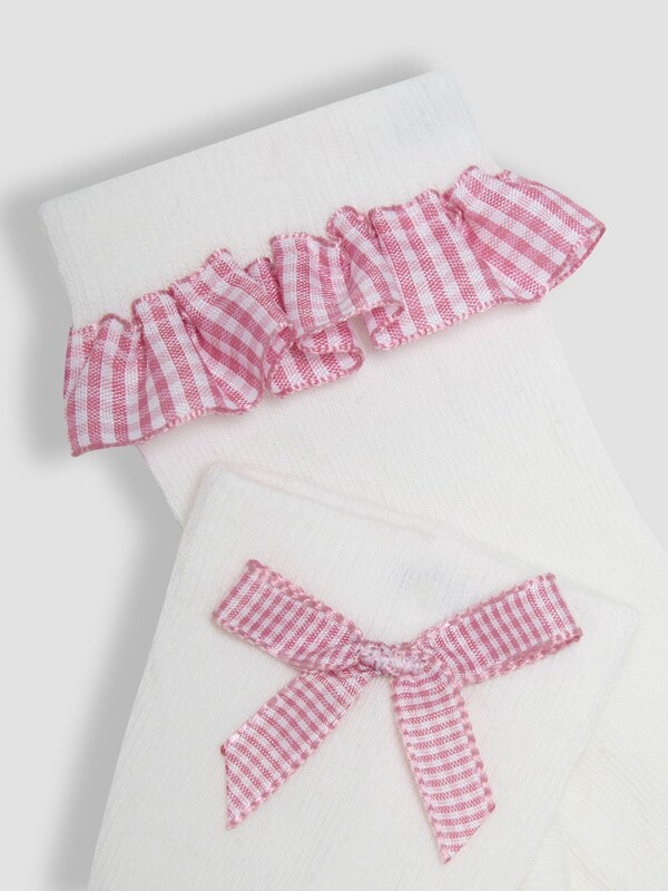 Seraphine JoJo Maman Bébé Pink Frilly Socks 3 Pack
