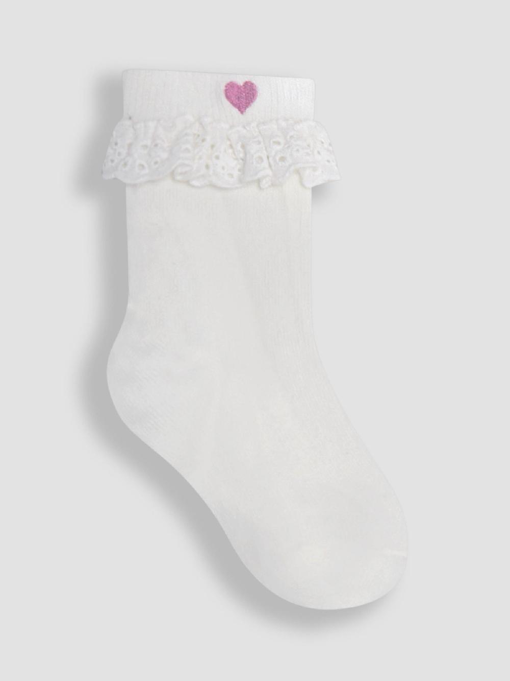 seraphine JoJo Maman Bébé Pink Frilly Socks 3 Pack