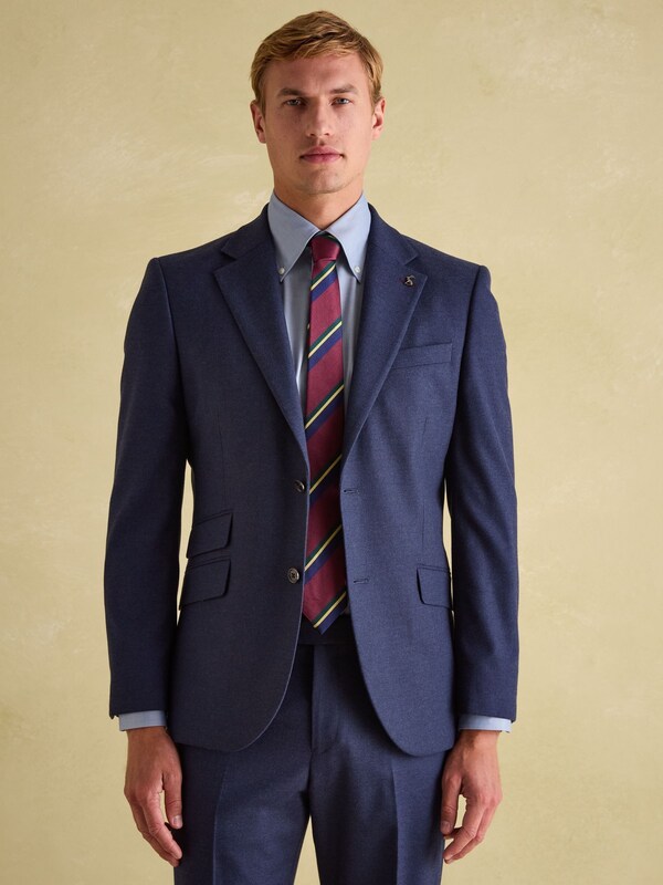 Seraphine Joules Blue Slim Fit Flannel Suit Jacket