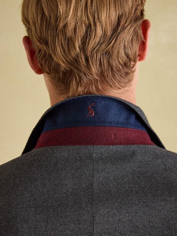 Seraphine Joules Grey Slim Fit Flannel Suit Jacket