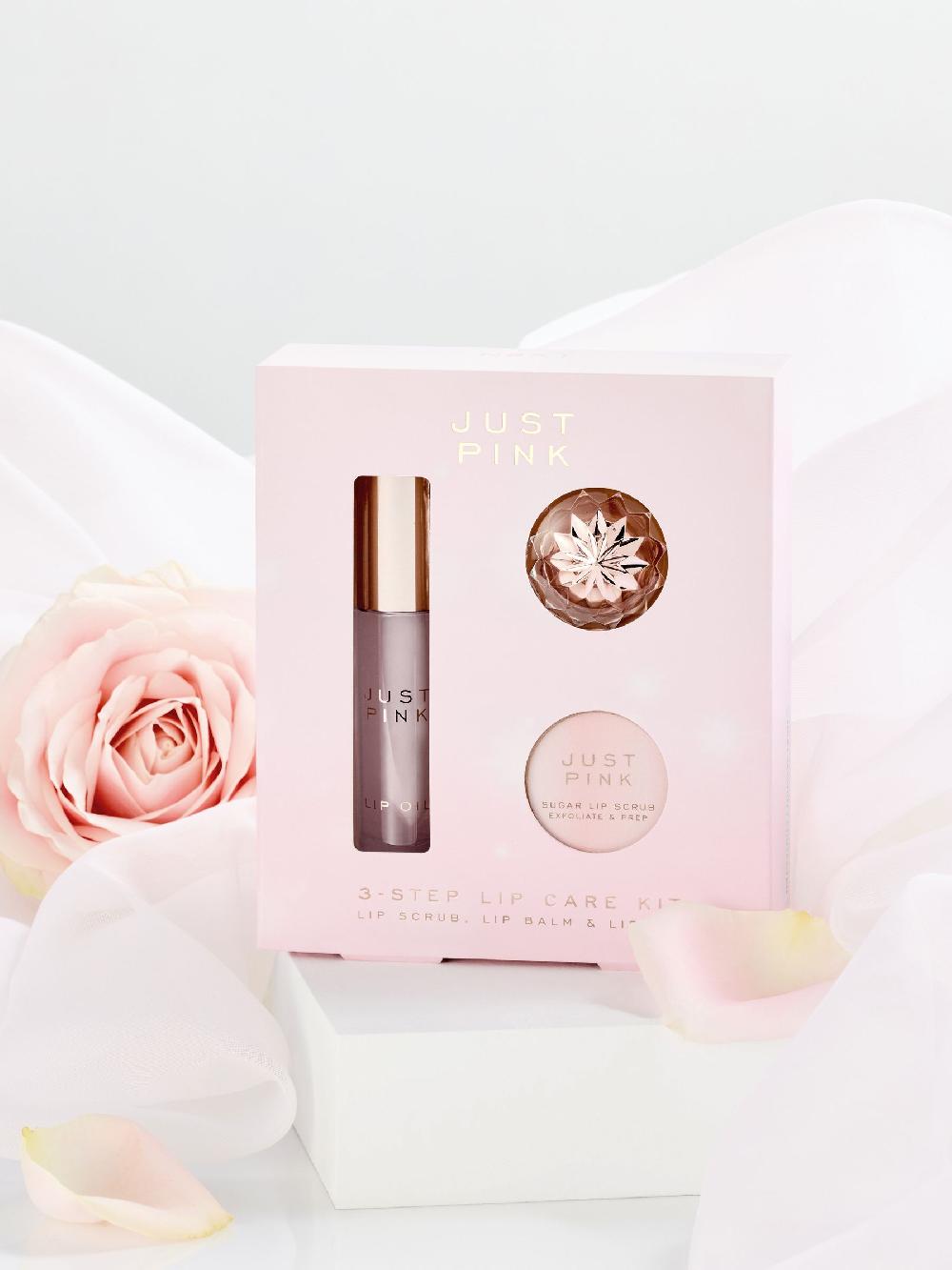 seraphine Just Pink 3-Step Lip Care Kit