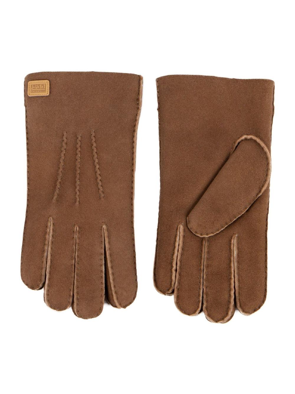 seraphine Just Sheepskin Brown Rowan Gloves