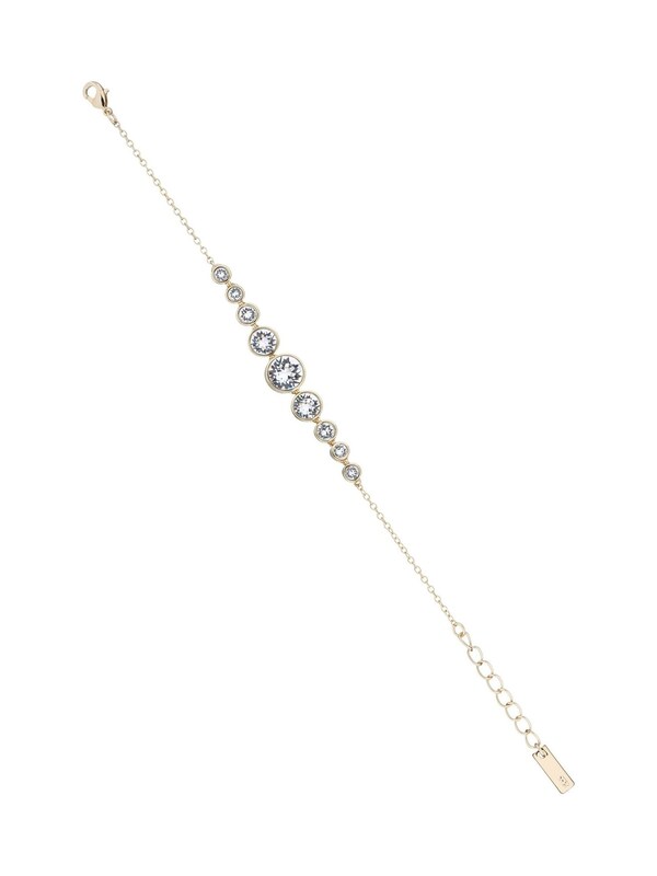 Seraphine Karen Millen Gold Crystal Flow Bracelet