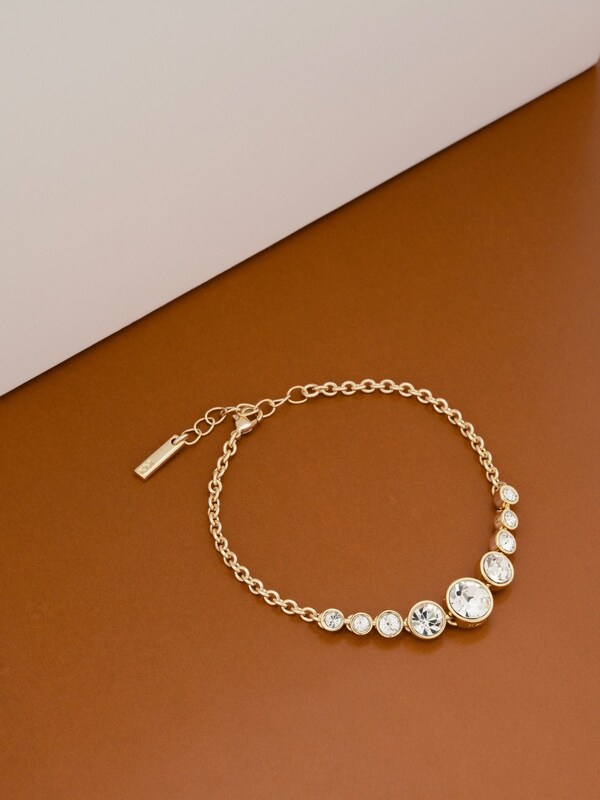 Seraphine Karen Millen Gold Crystal Flow Bracelet
