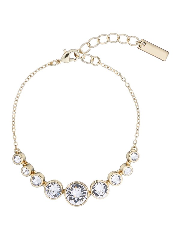 seraphine Karen Millen Gold Crystal Flow Bracelet