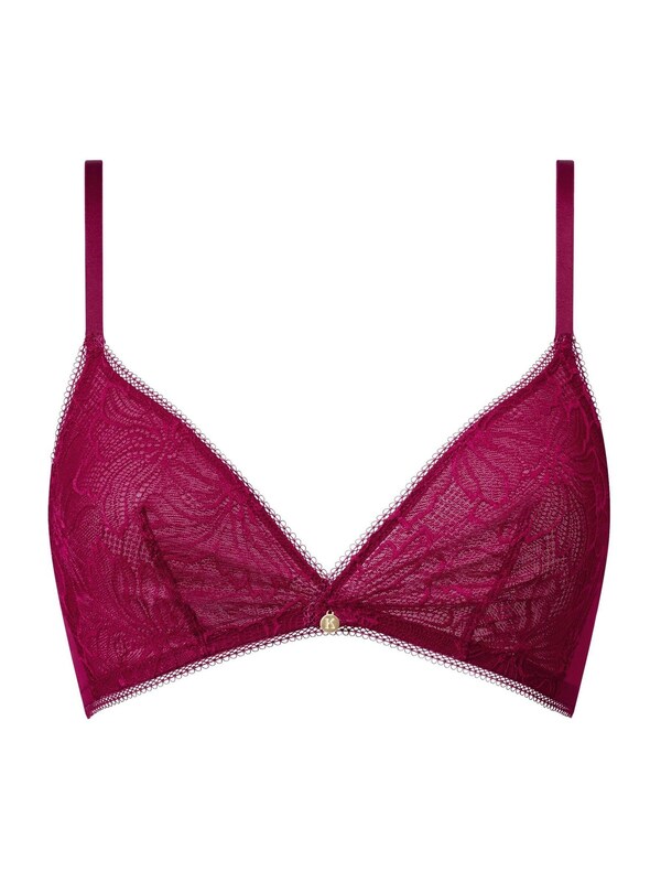 Seraphine KBX Red Bralette Alice Lace Triangle